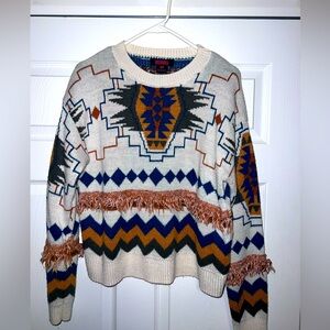 Rock N Roll sweater with fringe details
